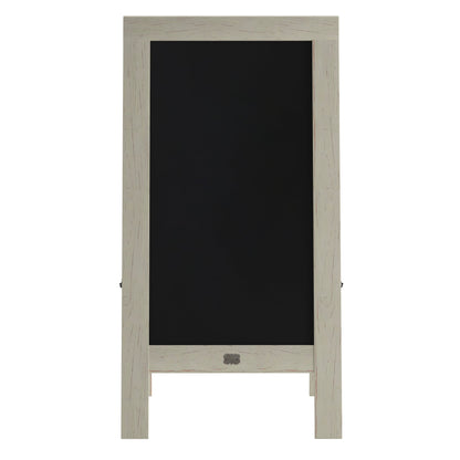 Canterbury Collection 20" X 40" Solid White Rustic Magnetic A-Frame Chalkboard