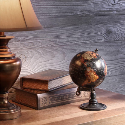 10-Inch Decorative Globe on Wooden Stand