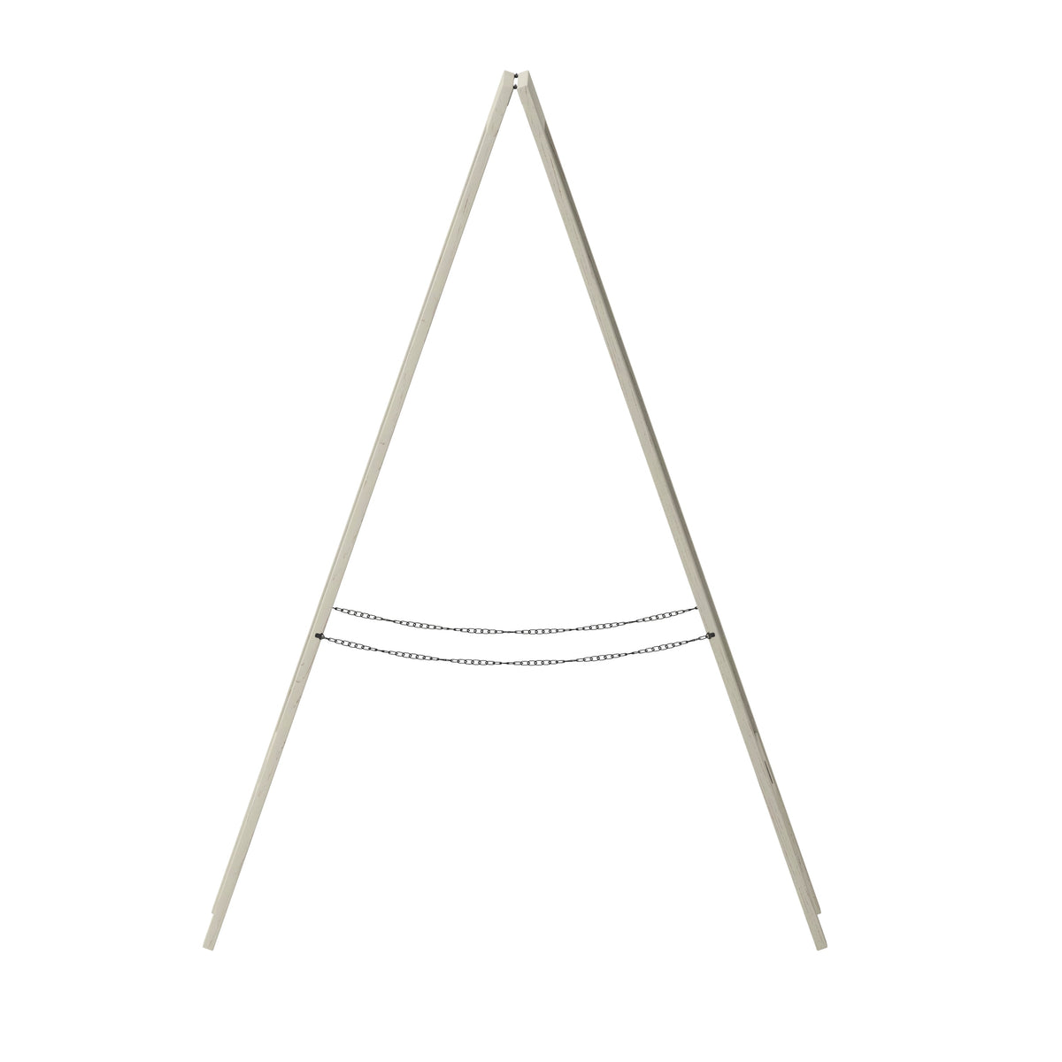 Canterbury Collection 20" X 40" Solid White Rustic Magnetic A-Frame Chalkboard