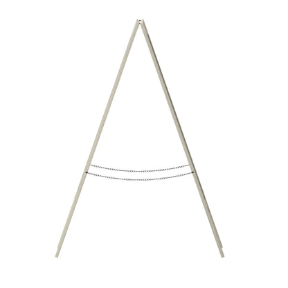 Canterbury Collection 20" X 40" Solid White Rustic Magnetic A-Frame Chalkboard
