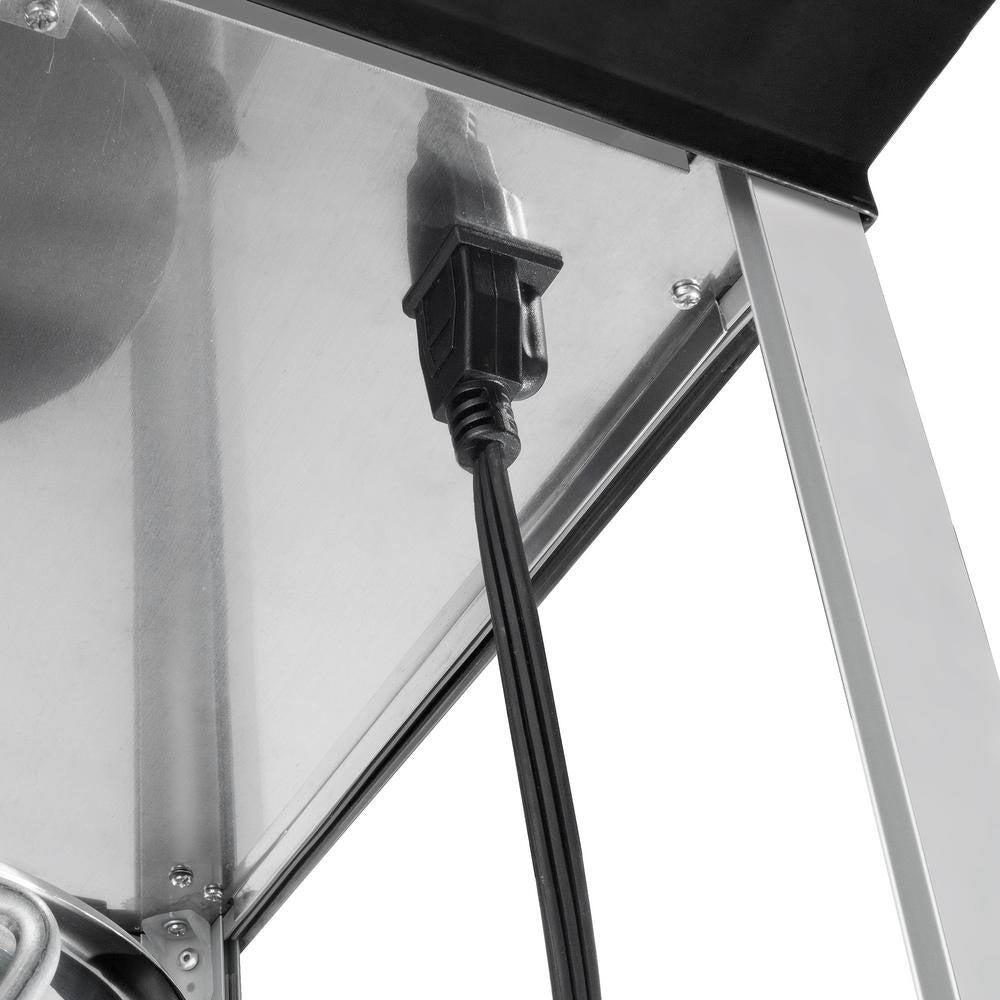 Hot and Fresh 8 Oz. Black Countertop Popcorn Machine